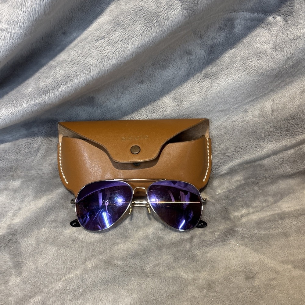 Bajio Soldado Sunglasses, Silver Gloss Frame, Rose Mirror Polycarbonate Lens Cas